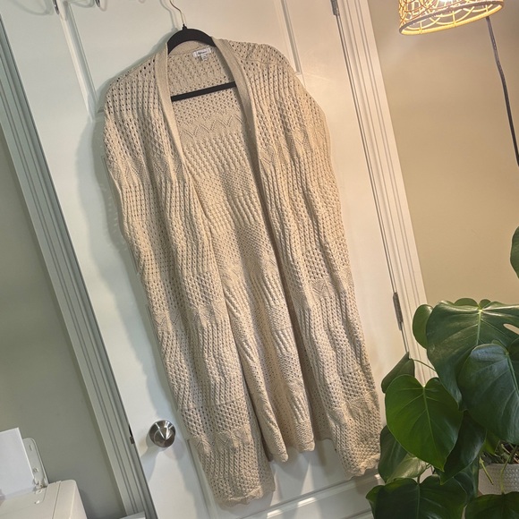 Reitmans Cream Open-Front Cardigan - Picture 1 of 4